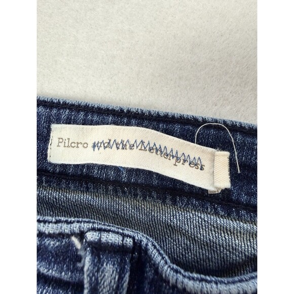 Pilcro & The Letterpress Slim Boyfriend Embroidered Denim Shorts Size 28 - Picture 3 of 5